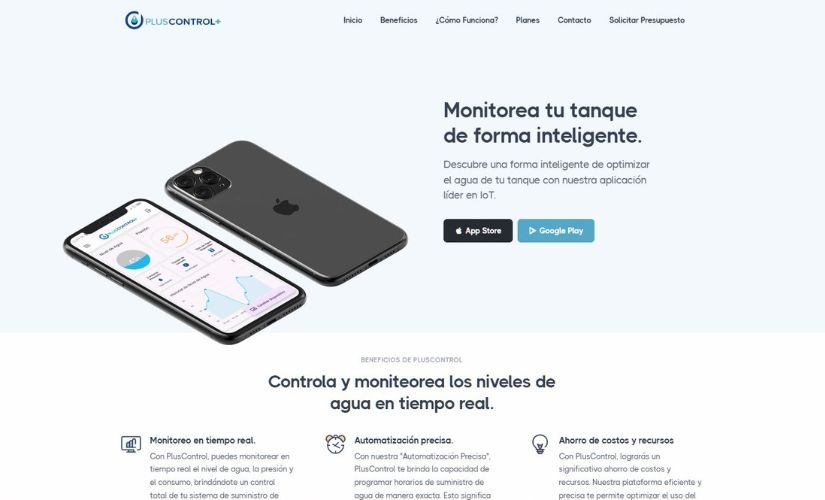 Imagen de Proyecto: PlusControl - App para monitorear y controlar el consumo de agua.